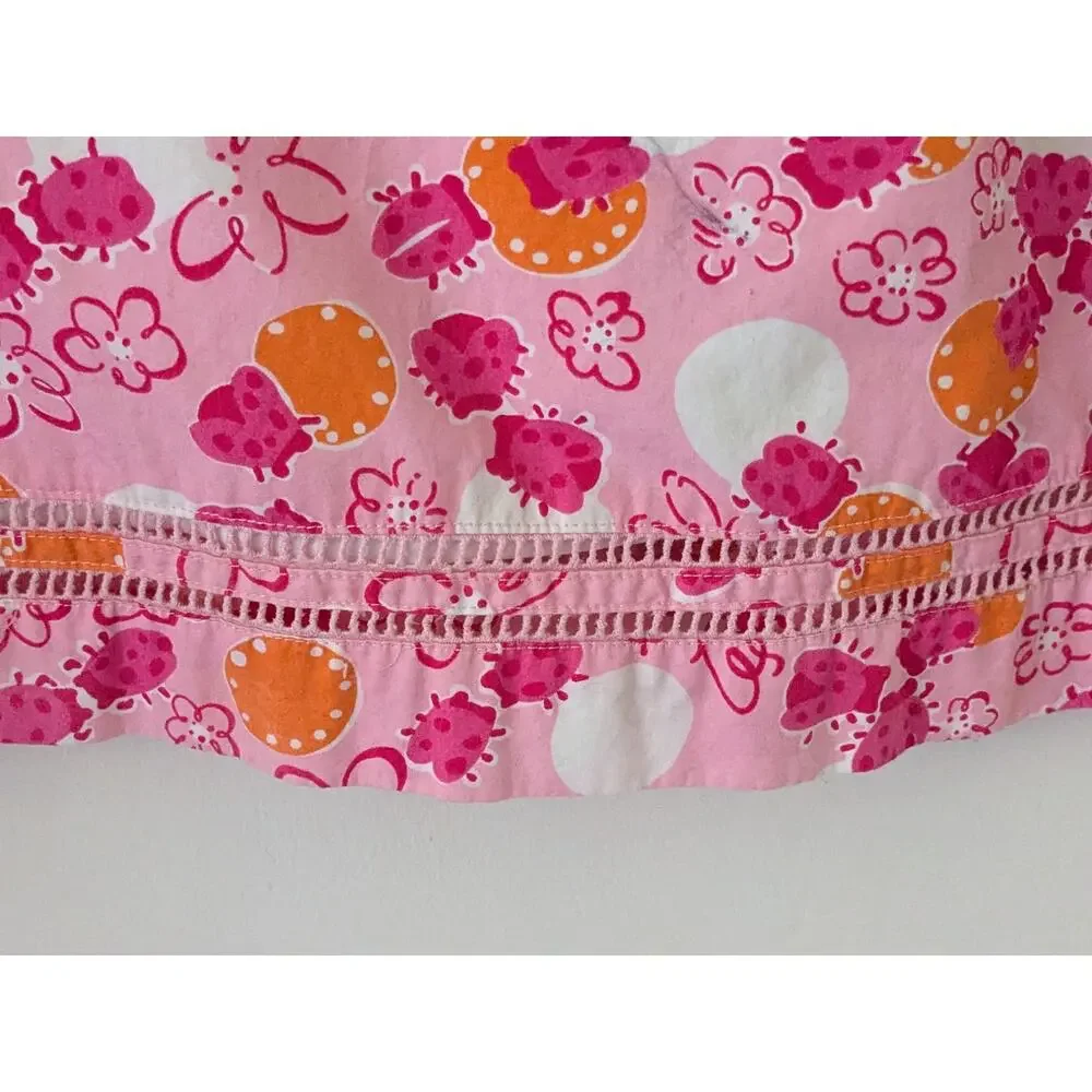 Lilly Pulitzer Sz 12 (Youth) Vintage Ladybug, Floral Print Sundress